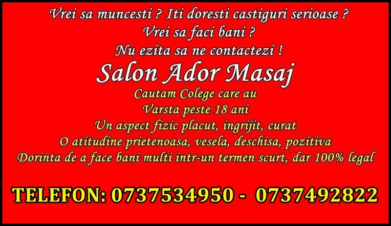 Maseuze cu sau fara experienta.